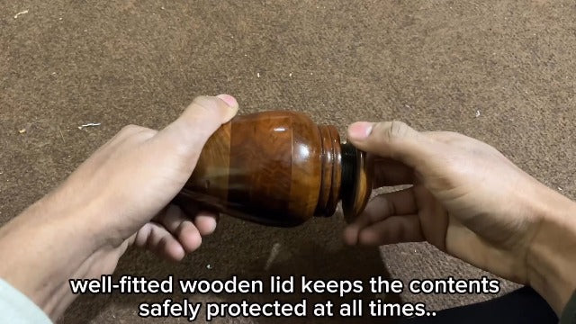 Wooden Cremation Urns for Ashes Adult Male/Female -Decorative Urns-Wooden Small Cremation Urn for Funeral for Pet or Human Ashes.. (Plain URN)