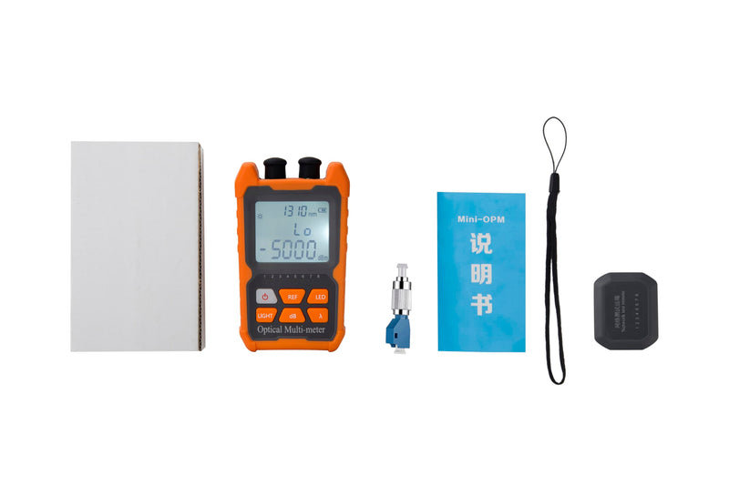[Australia - AusPower] - Fiber Optic Tester Portable Fiber Light Power Meter FC/SC/ST Universal Interface -50~+26dBm Built-in 2mW Visual Fault Locator (OPM&VFL) with 1pc FC to LC Adapter 1 