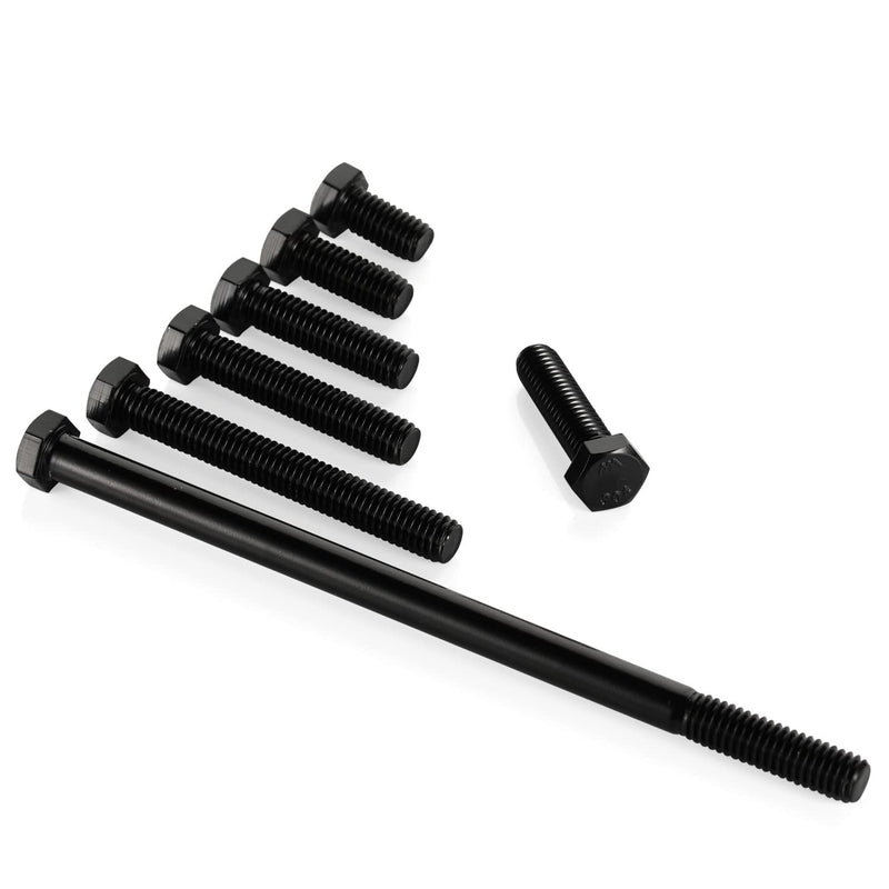 [Australia - AusPower] - 5/16-18 x 2-1/2“ Hex Head Bolts, Fully Threaded, Stainless Steel 304(18-8) Bolt, Black Oxide Finish, Quantity 10 5/16-18 x 2-1/2" 