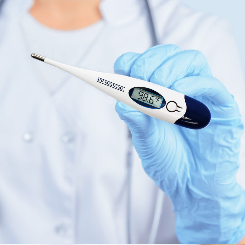 [Australia - AusPower] - Digital Thermometer Rigid Tip 10sec. W/100 Probe Covers Pack 