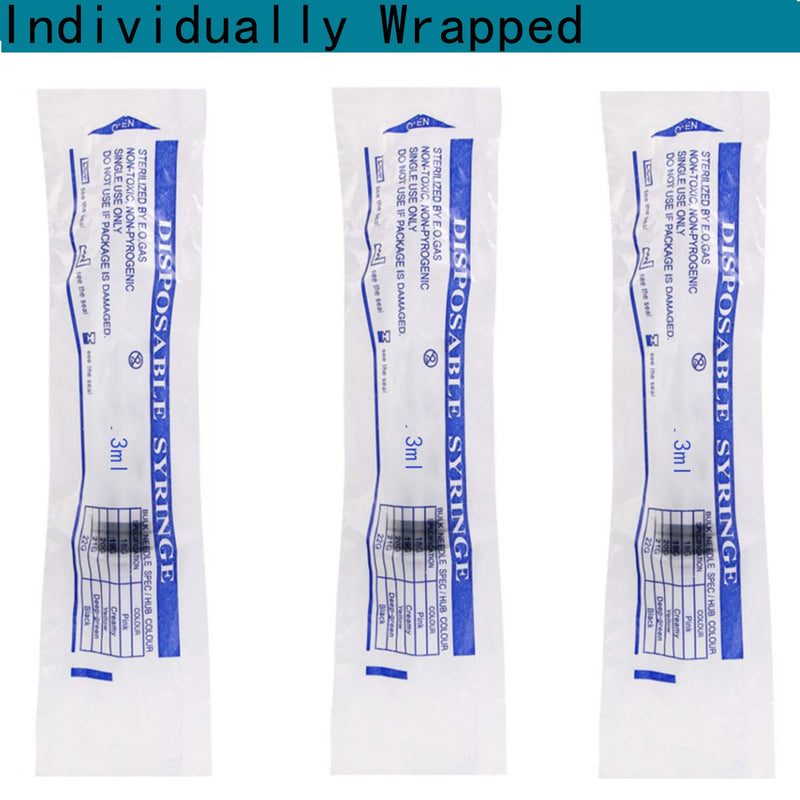 [Australia - AusPower] - 20 Pack Plastic Syringe Luer Lock with Needle - 10ml, 5ml, 3ml, 1ml Syringes and 18Ga, 22Ga, 23Ga, 25Ga Needle, Individually Sealed Package STYLE20-C 