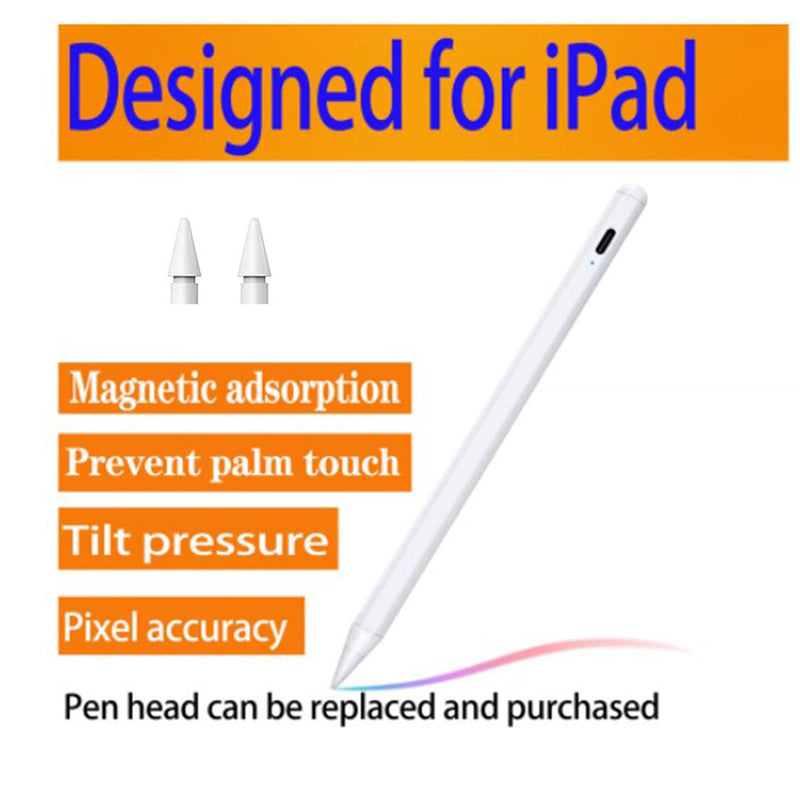 [Australia - AusPower] - Stylus Pen with Tilt Sensitive & Palm Rejection, Active Pencil Compatible with (2018-2022) Apple iPad Pro 11/12.9 Inch, iPad 10.2 7/8/9th Generation, iPad Air 3rd/4th, iPad Mini 5/6th Gen 