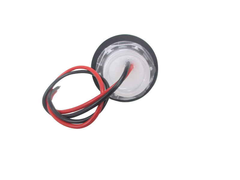 Pactrade Marine 4 Pieces Boat LED Livewell Round Button White Courtesy Light OEM Waterproof