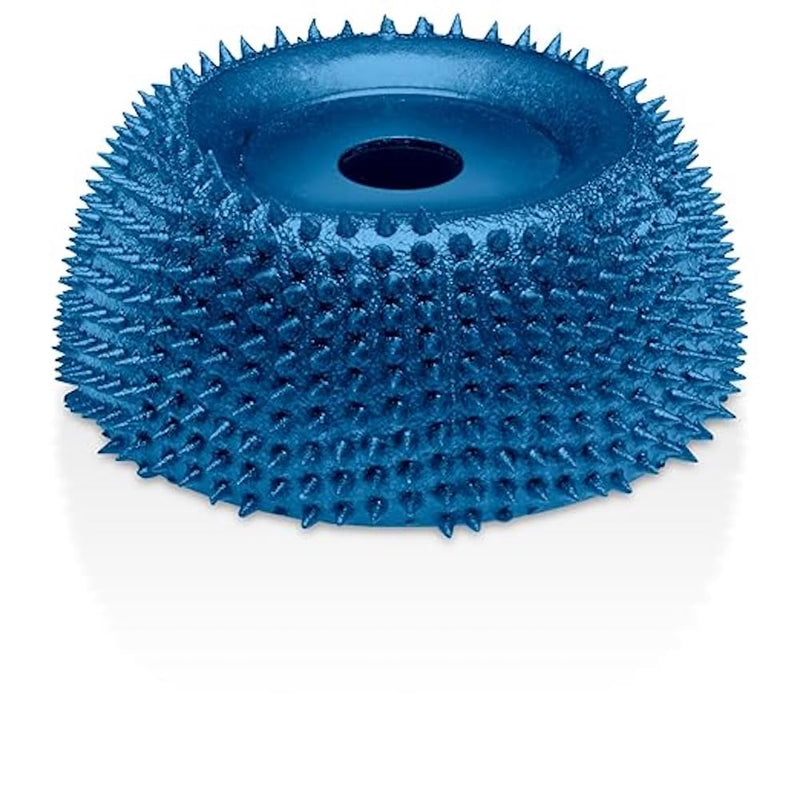 Kutzall Extreme Contour Wheel, 2 Inch (50.8 mm) Diameter x 3/8 Inch (9.5 mm) Bore, Coarse - Wood Carving Die Grinder Accessory for Milwaukee, DeWalt, Bosch. Adapter Included. Abrasive Tungsen Carbide 2"
