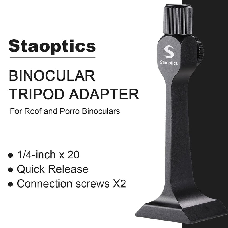 [Australia - AusPower] - Binocular Tripod Adapter Quick Release with 38mm Mounting Base 1/4-20 Inch Thread Removable Accessories for 8x42 10x50 12x60 15x56 15x60 15x70 20x60 25x70 Roof and Porro Binoculars. 