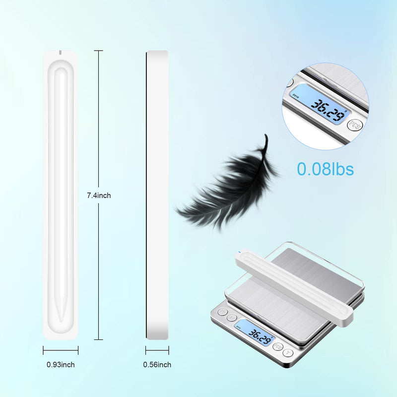 [Australia - AusPower] - Charging Case Compatible with Apple Pencil 2nd Generation Only, Magnetic Charging Stand for Ipad Pen 2nd Gen with USB Cable, LED Indicator Light, Anti-Silp Base (White) 