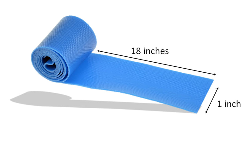 [Australia - AusPower] - Dealmed Latex-Free Tourniquets–Tear Resistant and Disposable Medical Tourniquets, 1" W x 18" L, Blue, 10 Count 