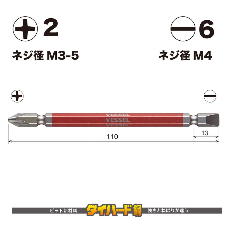 [Australia - AusPower] - GS142611 GO-SAI Bit (Color Coded) +2/-6×110 