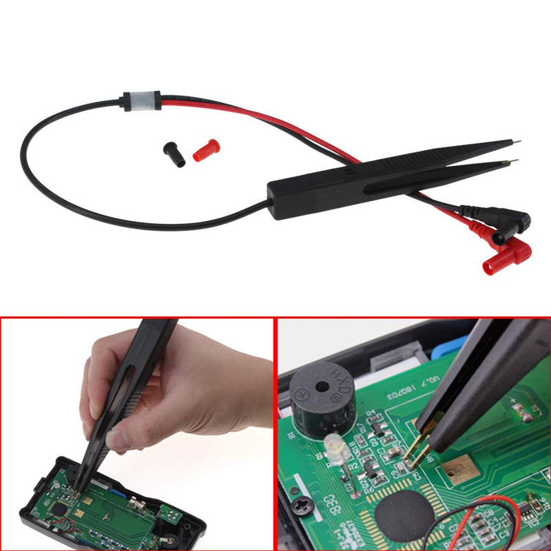 [Australia - AusPower] - 2pcs/lot SMD Inductor Test Clip Probe Tweezers for Resistor Multimeter Capacitor Meter Clip probe 