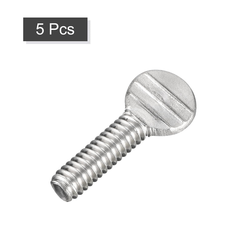 [Australia - AusPower] - uxcell 1/4-20 x 3/4" Thumb Screws, 5pcs 304 Stainless Steel Fully Thread Galvanized Finger Tight Racket Screw 1/4-20 x 3/4" 5 