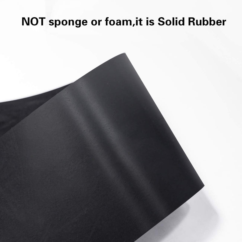 TORRAMI Rubber Gasket Sheet Material 1/8 (.125) Inch T X 3 inch W X 10 Feet, for Sealing,Protection, Abrasion, Supports, Leveling, Bumpers 3" Wide X 10' Long 1/8 (.125)" Thick
