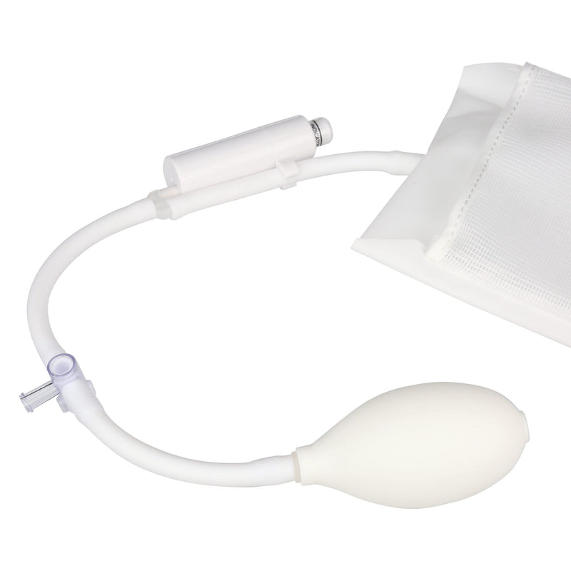 [Australia - AusPower] - American Hospital Supply Medical Pressure Infusion Bag – 3000ml, IV Pole Infusion Sack with 3-Way Stopcock, Color-Coded Gauge | Medical Supplies & Equipment (1 Each) 3000 mL 1 Each 