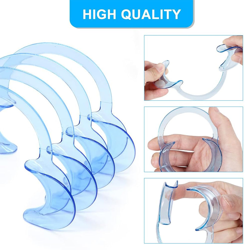 [Australia - AusPower] - 12pcs Mouth Stretcher, C Shape Opener, Mouth Stretcher for Oral Inspection and Teeth Whitening, for Board Games, for Mouth Opener Challenge, Dental C-Shape Mouth Opener for Teeth Whitening 