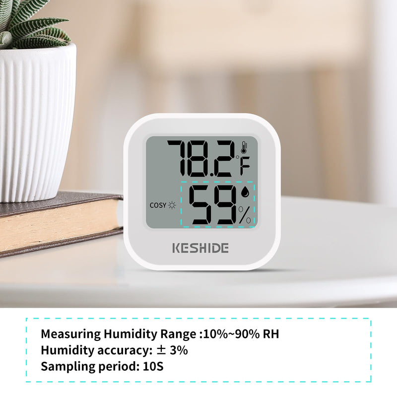 Digital Hygrometer Thermometer for Room Temperature Humidity Meter Indoor Thermometer Accuracy Calibration LCD Temperature Sensor, Bedroom, Baby Room, Office, Greenhouse, Cellar 2