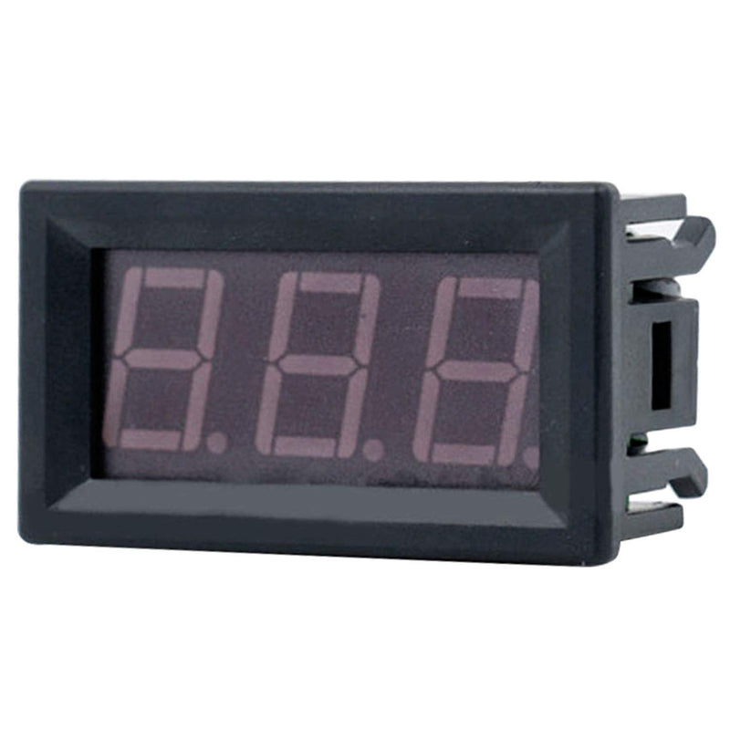 [Australia - AusPower] - 2-Pack Two Wires Mini LED Digital Voltmeter Voltage Meter DC 4.5V to 30V Voltage Panel Meter for 6V 12V Electromobile Motorcycle Car Red 4.5-30V 