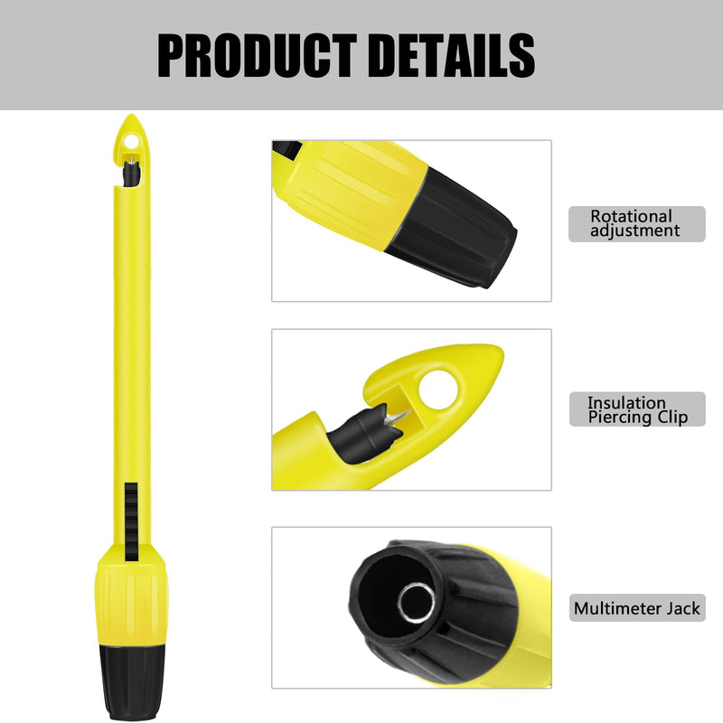 [Australia - AusPower] - Wire Piercing Probe, Insulation Piercing Clip Tool for Multimeter Voltage Voltmeter Thermometer Testing(4 Pack) 2MM/4MM 