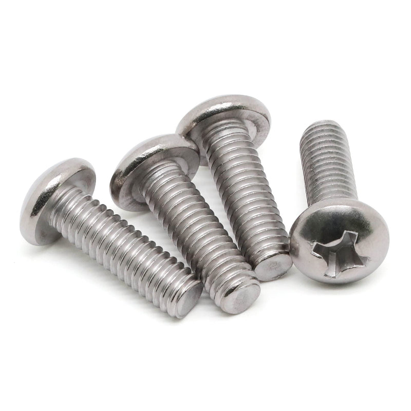 [Australia - AusPower] - 8-32 x 1/2" (1/4" to 3" Available) Pan Head Machine Screws, Full Thread, 304 Stainless Steel 18-8, Pack of 100 8-32 x 1/2" 