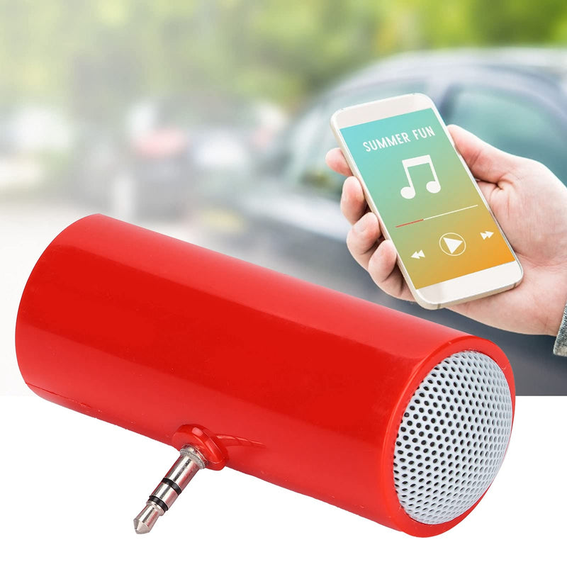 [Australia - AusPower] - Cuifati Mini Stereo Speaker,New DIY Pillow Speaker, True HD and Unique Soft Sound Portable Speaker, Portable Plug in Speaker with 3.5mm Aux Audio Input, for Mobile Phones and Tablets(red) red 