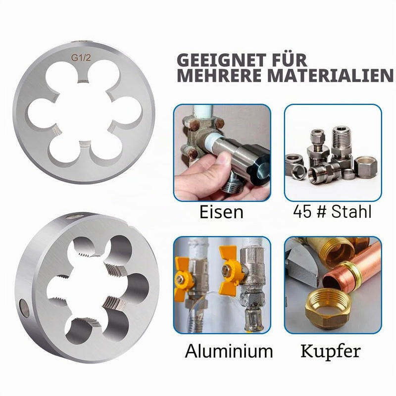 The G1/2-14 HSS Thread Cutter G Pipe Thread | Pipe thread cutter G 1/2-14 for cutting and reworking precise internal threads with standardized G pipe thread. Die G1/2-14