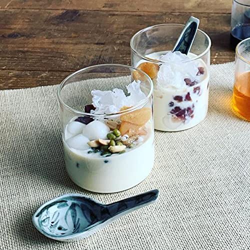 Set of six Borosil Radius glass tumblers, 295ml each, for mixed drinks, showcasing clear glass design and rounded rims.