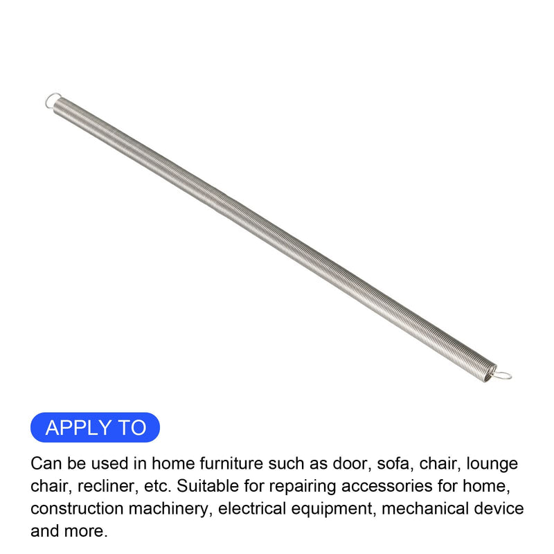 [Australia - AusPower] - Extension Spring (0.8x10x300mm/0.031"x0.39"x11.81") 1Pcs, Stainless Steel Tension Spring Wire - for Home Repair Construction Machinery 0.031"x0.39"x11.81" 