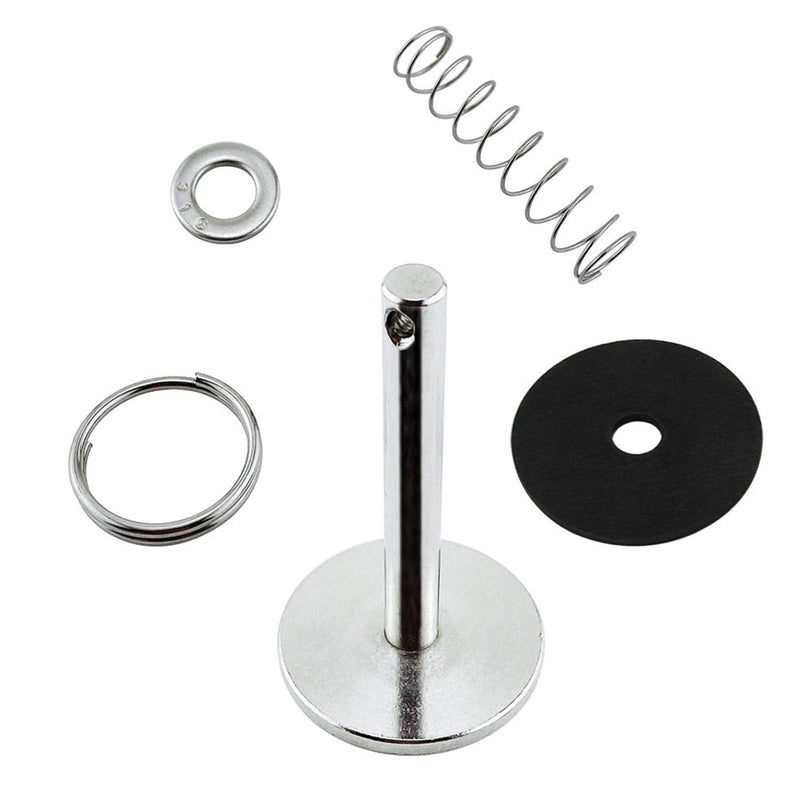 NRC&XRC Stainless-Steel 316 Hatch Cover Pull Handle with Spring Hidden Pin Button for Fishing Boat Yacht Dia.:1/3in(8MM),Total Length:2-1/8IN(54.4MM) 2PCS
