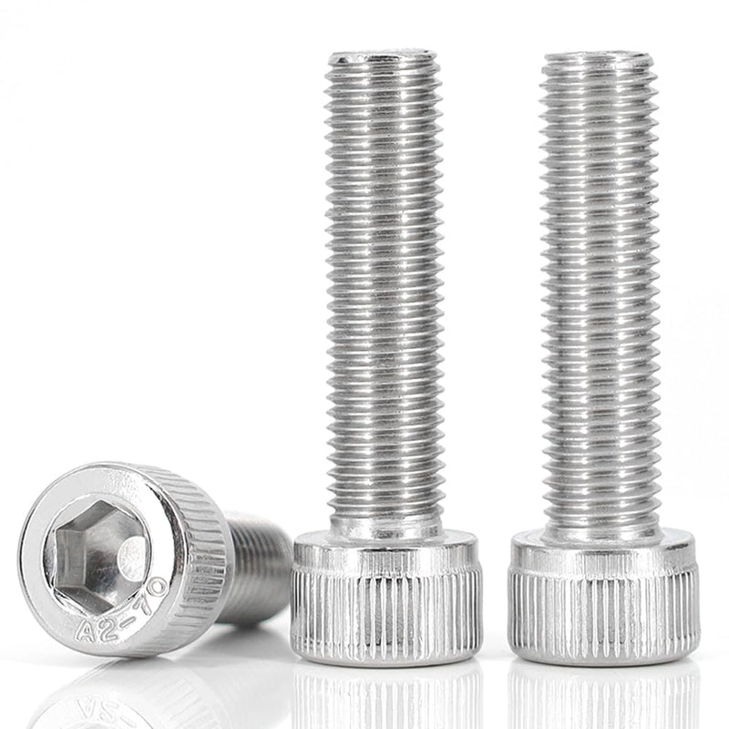 [Australia - AusPower] - M6 40mm Screw M6-1.0x40mm Socket Head Cap Screw M6 Socket Cap Bolts Metric Stainless Steel Screws Allen Hex Drive Bright Finish Machine Thread Coarse Threa UNC, 30Pcs (M6x40-30) M6x40-30 