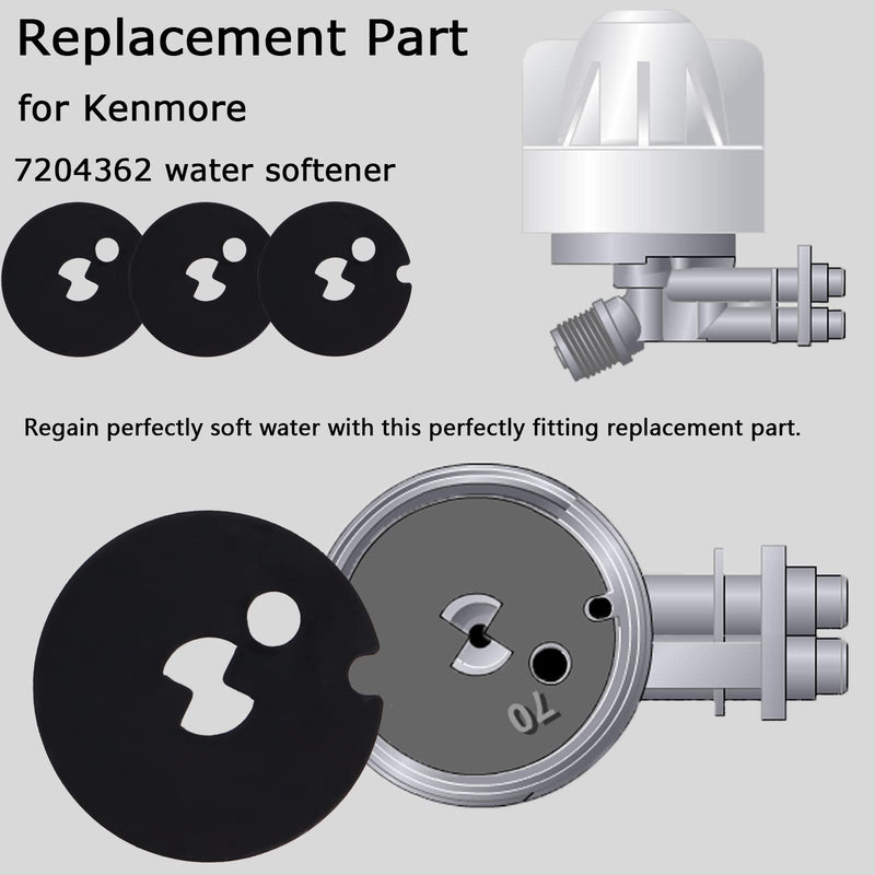 [Australia - AusPower] - 7204362 Water Softener Venturi Gasket Replacement, Compatible with Whirl-Pool, Ken-More, Ken-More Eli-te & Eco-dyne, Ken-More Water Softener Parts?3 pcs? 