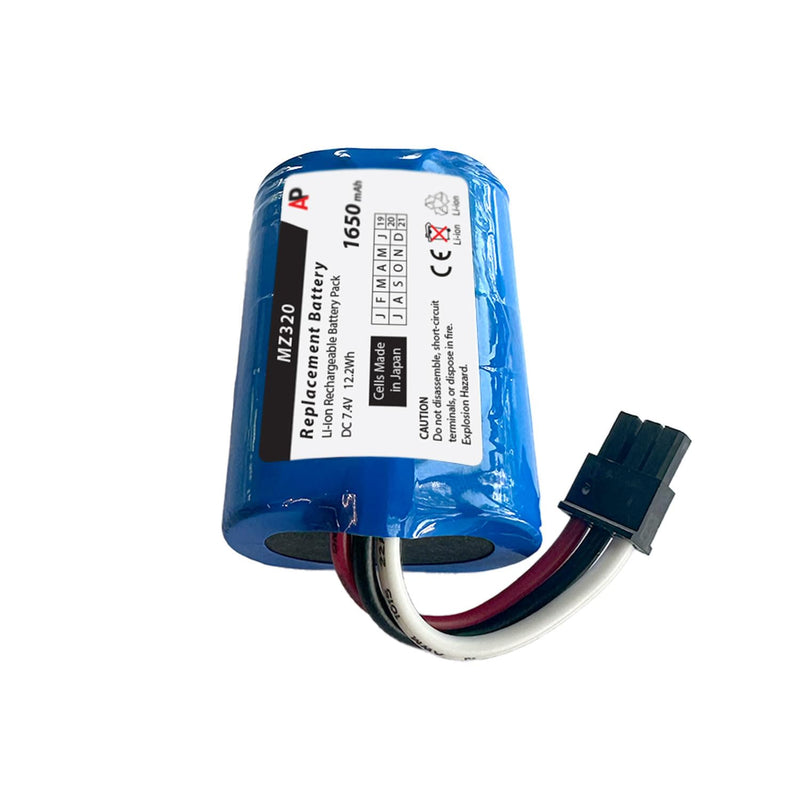 Artisan Power Replacement Battery for Zebra/Comtec MZ220 and MZ320 Barcode Printers | 1650 mAh | Lithium Ion Rechargeable Battery | Made in Japan Cells | Replaces OEM Number AK18353-1 and BT17790-1