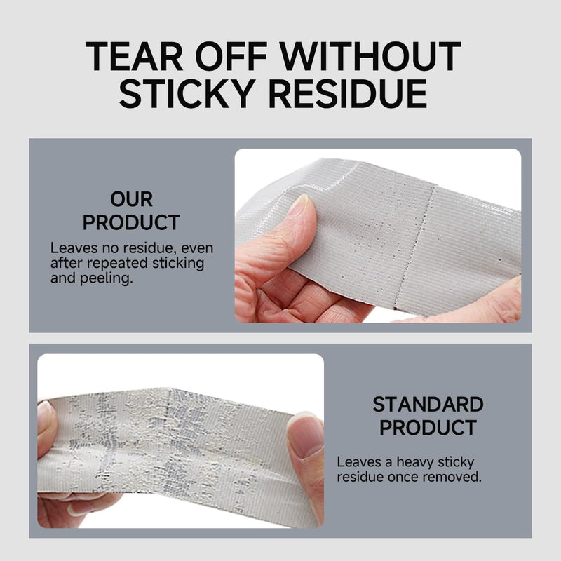 Heavy-Duty Duct Tape 2 in x 30 Yards,10 Mil Thick, Waterproof, Strong Adhesive for Repair, No Residue, All Weather, Rubberized Fabric Tape for Indoor & Outdoor Use (1) 1