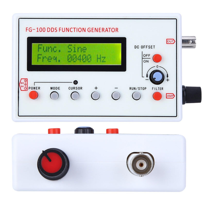 [Australia - AusPower] - Signal Generator DC3.5-10V Function Generator FG-100 DDS Function Generator USB Waveform Function Frequency Generator 1 Hz 500 K Function Generator Signal Generator DDSHz Sine Generator 