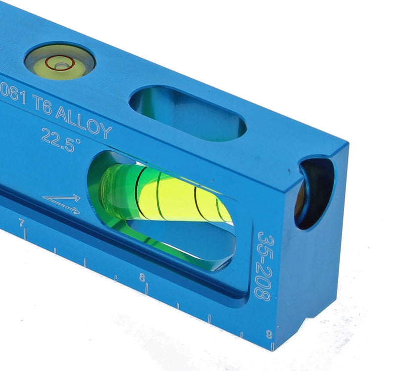 [Australia - AusPower] - IDEAL Electrical 35-208 Electrician Level CNC Machined Aluminum Level with 5 Acrylic Vials, Magnetic Jaw 