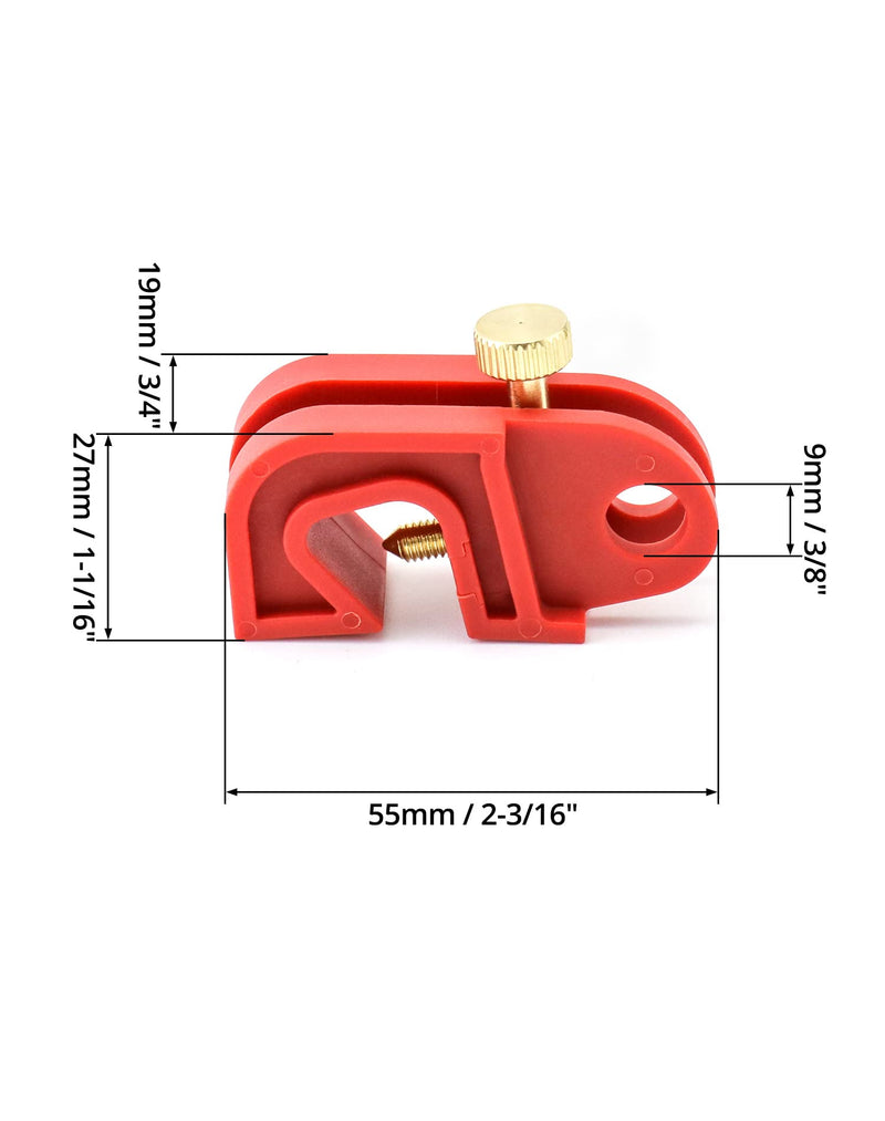 QWORK Circuit Breaker Lockout Device - 20 PCS Set for Universal Lockout of Single and Multi Pole Breakers