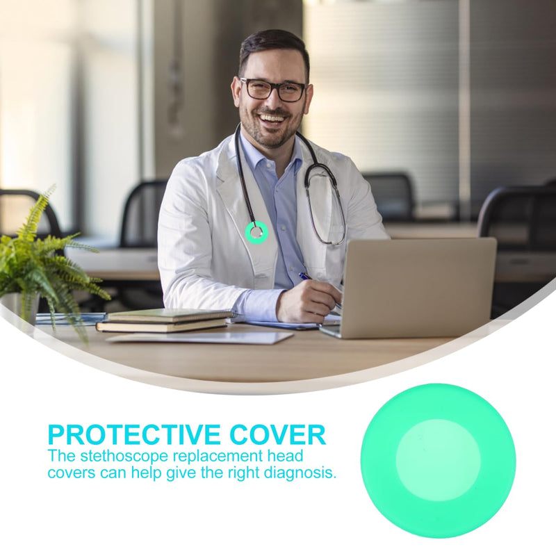 [Australia - AusPower] - Stethoscope Head Cover Replacement 32 Pcs Silicone Ear Gauges & Protective Covers for Medical Use in Hospitals and Clinics 32pcs 