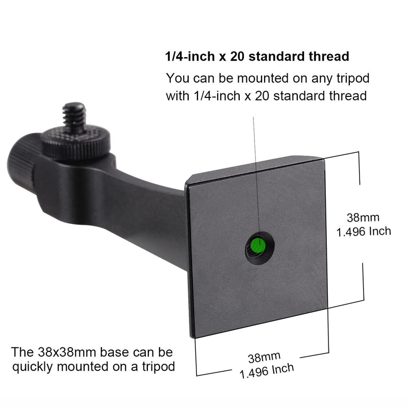 [Australia - AusPower] - Binocular Tripod Adapter Quick Release with 38mm Mounting Base 1/4-20 Inch Thread Removable Accessories for 8x42 10x50 12x60 15x56 15x60 15x70 20x60 25x70 Roof and Porro Binoculars. 