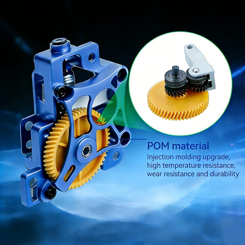 for Bambu Lab X1/P1 Series Extruder Upgrade Kit, CNC Metal Hardened Steel Lightweight High Strength 3D Printer Accessory Extruder Replacement