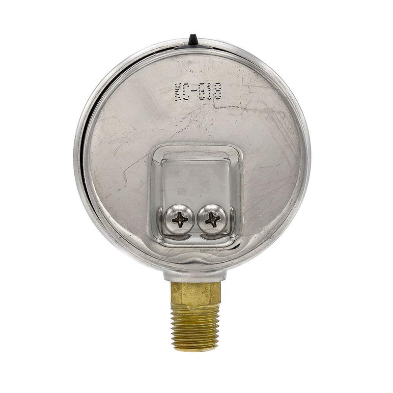 [Australia - AusPower] - PIC Gauges AG-201L-254P Bottom Mount Glycerin Filled Single Scale Pressure Gauge w/ SS Case/Bezel, Brass Internals, Plastic Lens, 2.5" Dial, 1/4" Male NPT, 0-3000 psi Range 0 to 3,000 PSI 