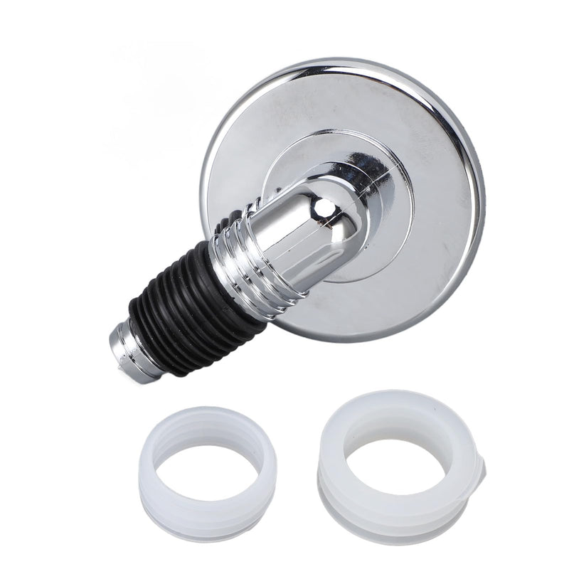 Drain Cover for Washing Machines, 3.4 Inch Shower Drain Cover with Pipe Connector, Square Disposable Drain Valve with Quick Drainage Shower Plug, Default, Modern