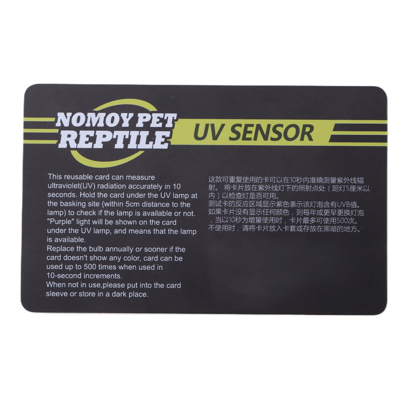 [Australia - AusPower] - UVB Quick Test Sensor, Reusable Crawl Pet UV Test Card, Quick Detection, UVC UV Test Card, Test Strip Cards Light for Reptile UV Tests, Reptile Bulb/Light/Lamp 