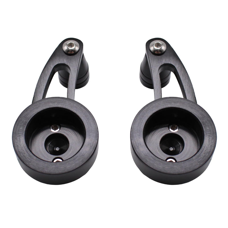 [Australia - AusPower] - Black Billet Aluminum 3" Window Crank Handle Kit Hot Rod Set of 2 Fits for Chevy Ford Chrysler Black 