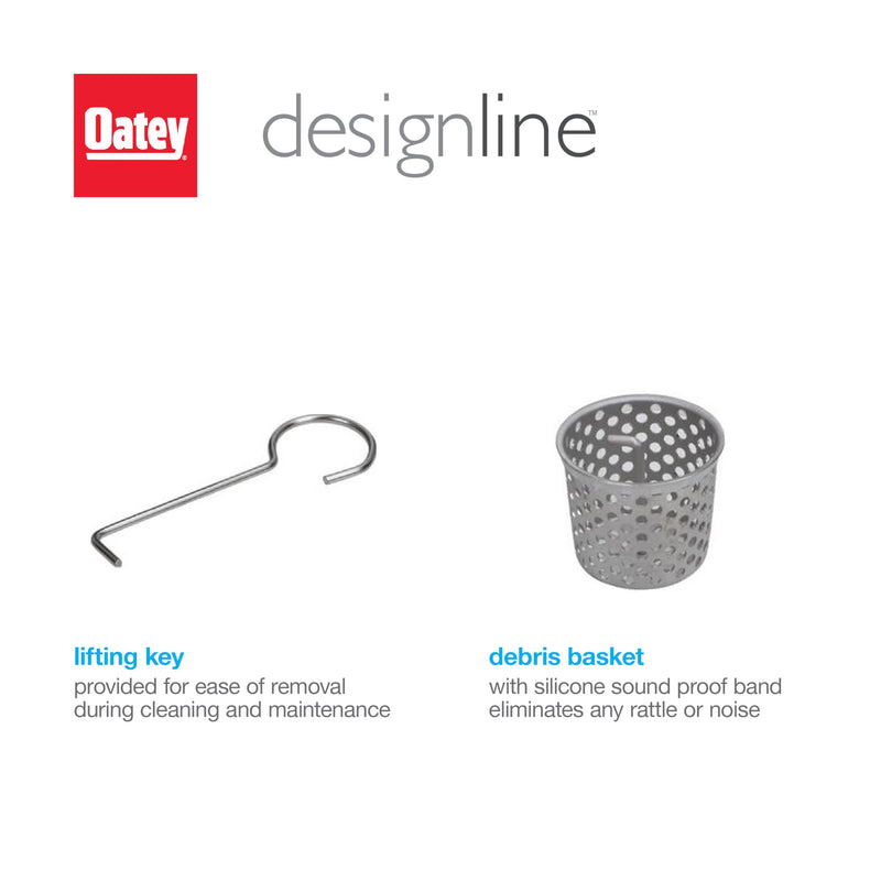 Designline 4 in. x 4 in. Square Drain Tile-in Grate 4"