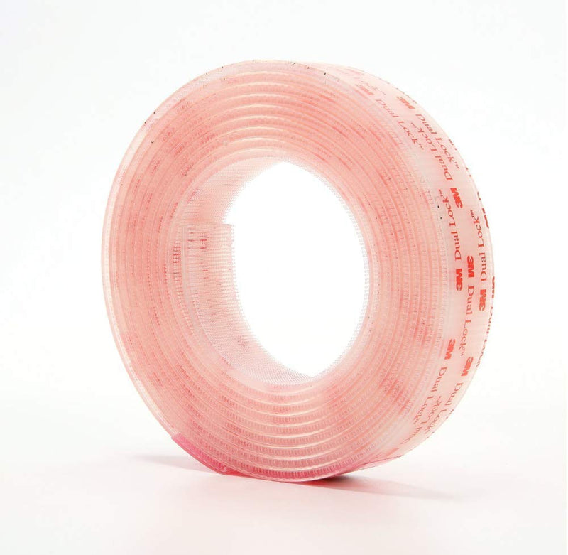 3M Dual Lock Reclosable Fastener SJ3560 (Clear, 1 in x 10 ft Roll) - Heavy Duty Adhesive Interlocking Tape for Indoor/Outdoor Mounting 1 Pack