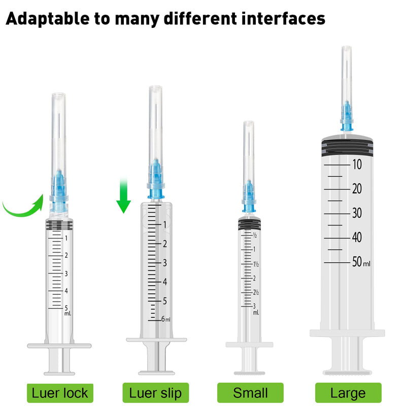 [Australia - AusPower] - 100Pack 23Ga 1 inch Needles Luer Lock Lab Dispensing Accessories for Measuring,Refilling Inks 23G 1 inch 
