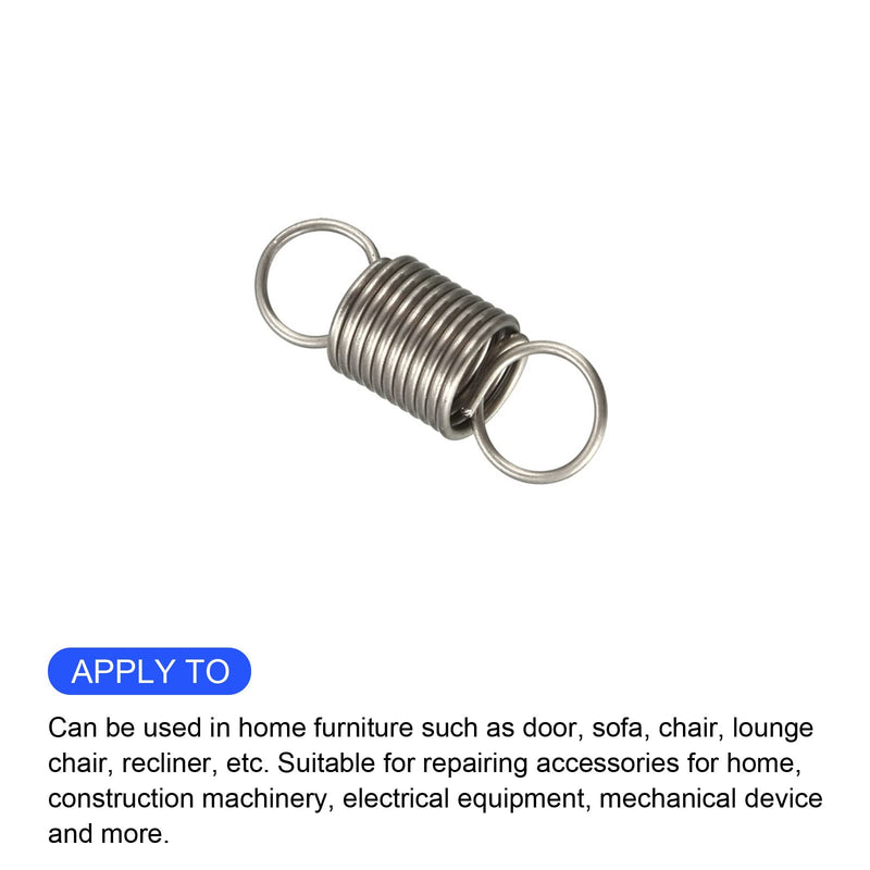 [Australia - AusPower] - Extension Spring (0.5x5x15mm/0.02"x0.2"x0.59") 5Pcs, Stainless Steel Tension Spring Wire - for Home Repair Construction Machinery 0.02"x0.2"x0.59" 