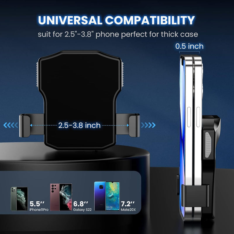[Australia - AusPower] - Eyoyo 2D Bluetooth Barcode Scanner, Wireless Back Clip Compatible with 4.7"–7.2" Android and iPhone, USB Rechargeable with Battery Level Indicator, Ideal for Book Library and Inventory Management 