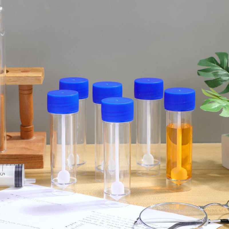 Amosfun Set of 10 Chair Sample Containers, 25-30 ml, Leak-Proof Sample Cups for Medical Use and Laboratory, Chair Sample Collector, Plastic