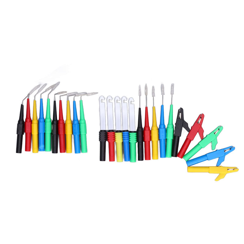 [Australia - AusPower] - Banana Plug Test Leads Kit 90° 135° 180° Back Probes 4mm Banana Plug Kit for Car Repairing Diagnostic Circuit Testing 