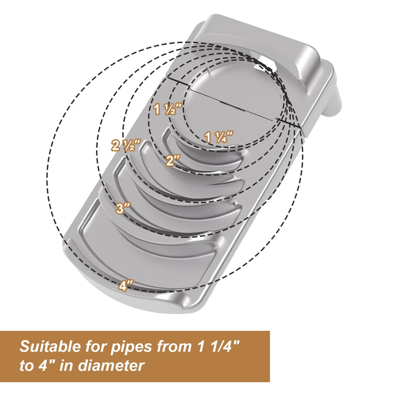 [Australia - AusPower] - Deburring Tool for Plastic Pipe, Available for Six Sizes of Deburring Tool: 1 1/4-Inch - 4-Inch,for Use on PVC, CPVC, ABS, PP and PE Pipes,PVC Deburring Tool 