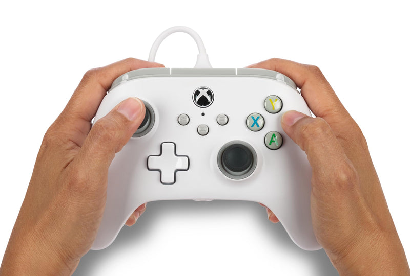 [Australia - AusPower] - PowerA Wired Controller for Xbox Series X|S - White, gamepad, video game / gaming controller, works with Xbox One 