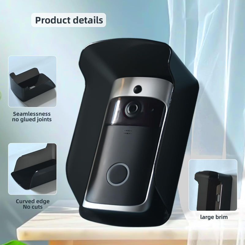 [Australia - AusPower] - Outdoor Keypad Cover Protector,Ring Doorbell Cover Weatherproof with polycarbonate Material ，Access Control Rain Cover，Glare Sun Shade Cover Compatible with Access Control Keypad, Door Lock(Grey) 